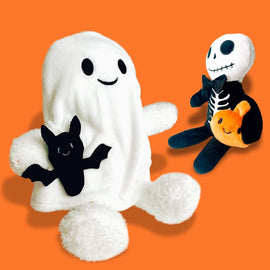 Keeleco  Halloween Pals - Skelton & Ghost Plush Toy - Missing Tag - 0