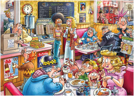 Wasgij Destiny 27, Café to Latte! 1000 Piece Jigsaw Puzzles for Adults - 0