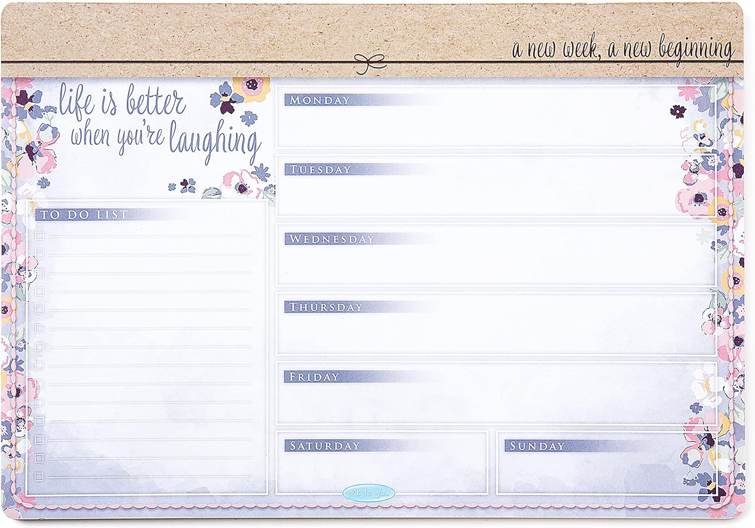 Me to You Weekly Planner Pad - A4 Planner Notepad | Well Made Gifts