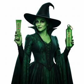 Wicked Gift Set "Not Your Basic Witch" Green 750m Water Bottle & Lip Balm