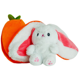Buy white-bunny-carrot Easter Zip'Emals Reversible Bunny Plush (3 Assorted - Fruits & Veg)