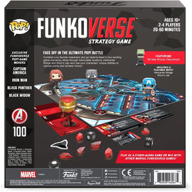 Funko Funkoverse: Marvel Avengers (4 Pack Exclusive POP! Figures) Light Strategy Board Game For Children And Adults (Ages 10+) Ideal for 2-4 Players 46060 - 0