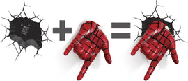 3D Light FX 816733002217 Marvel Spiderman Hand 3D Deco LED Wall Light - 0