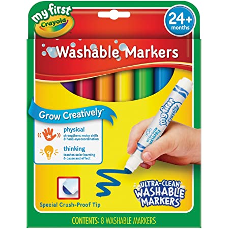 8 My First Washable Easy Grip Triangular Crayons