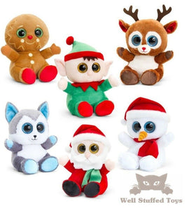 Keel Motsu Christmas Santa Elf Husky & Gingerbread Toy