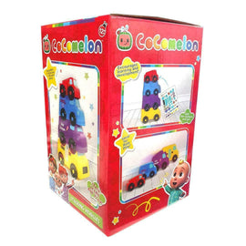 Cocomelon 4 Fun Stacking Vehicles Cars 1 Sticker Sheet Toy New Kids 12+ Months - 0