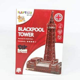 Playtime UK Blackpool Tower 52 Piece 3D Puzzle - 0