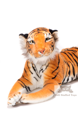 Deluxe Paws Medium Brown Tiger Stuffed Soft Plush 140cm - 0