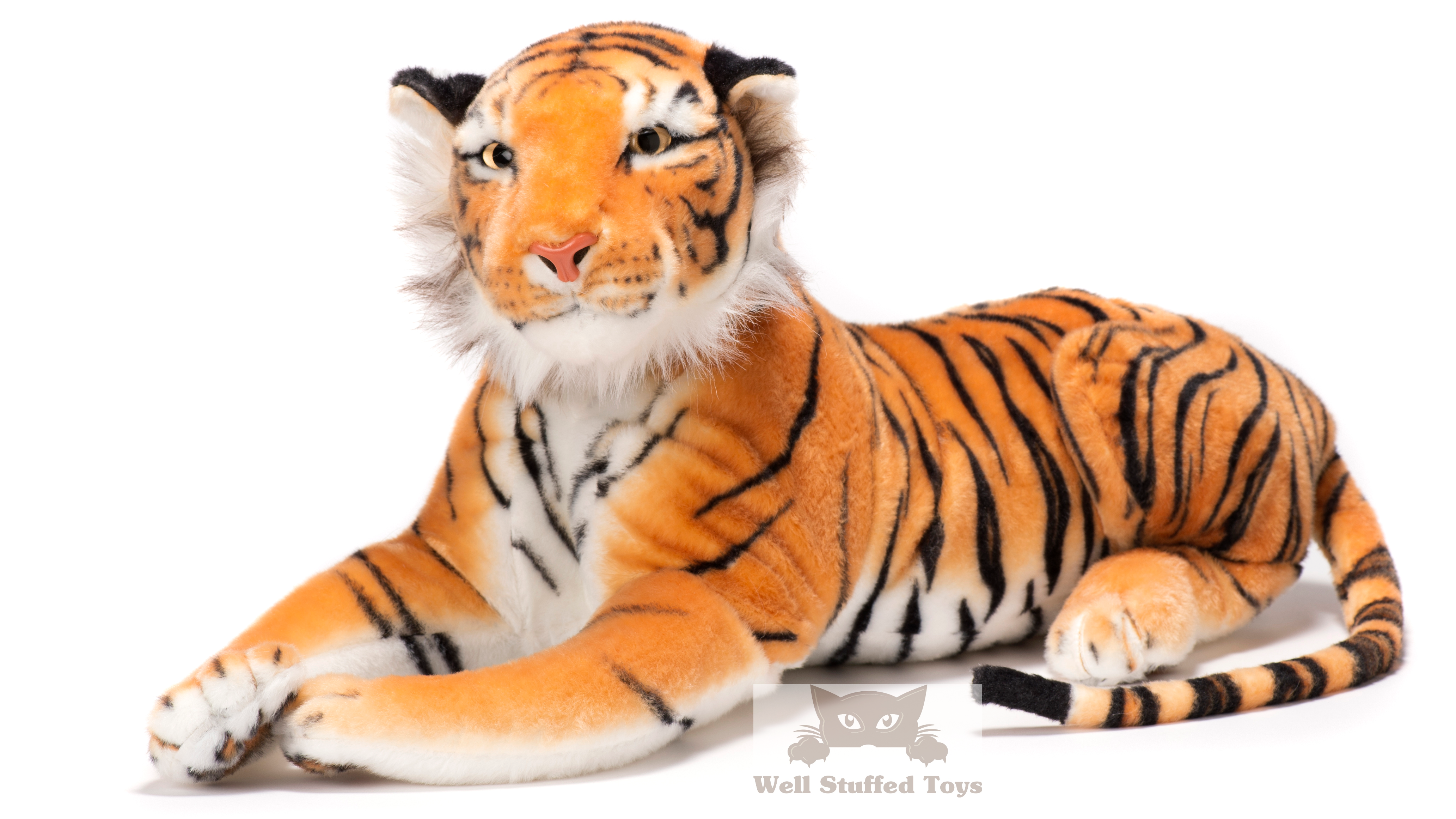 Deluxe Paws Brown Tiger Soft Plush Best Seller 100cm