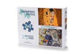 Gustav Klimt Jigsaw Puzzle -The Kiss and The Virgin  2 x 1000 Piece Collection
