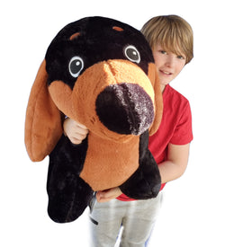 GIANT 100cm Sausage Dog Dachshund Plush Soft Toy Extra Large