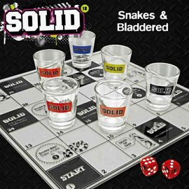 Snakes And Bladdered Drinking Alcohol Shots 6 Glasses Party Game Hen Stag - 0