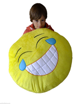 Huge XXL Giant Emoji Cushions - Smile Goofy PMSL Shades Heart Eyes - 0