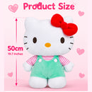 Blue Hello Kitty soft cuddly plush toy with classic character design
