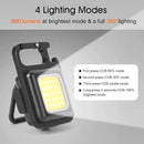 COB Ultra Bright Rechargeable Keychain Light-9