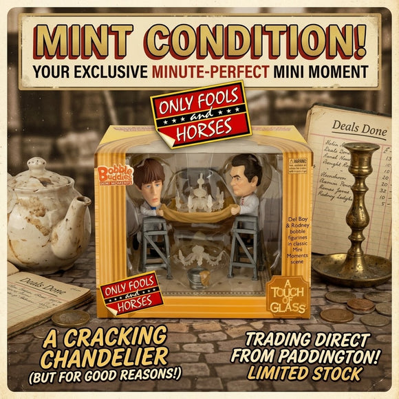 Only Fools and Horses A Touch of Glass Bobble Buddies Mini Moments Set – Del Boy & Rodney