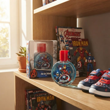 Marvel Avengers Kids Eau de Toilette 50ml Iron Man Captain America Boys Gift Perfume - 0