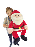 Christmas Extra Large Festive Plush - 100cm Santa, 60cm Green Elf & 50cm Gingerbread Man