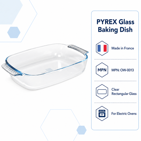 Pyrex Borosilicate Glass Rectangular Roaster – 30 x 20cm