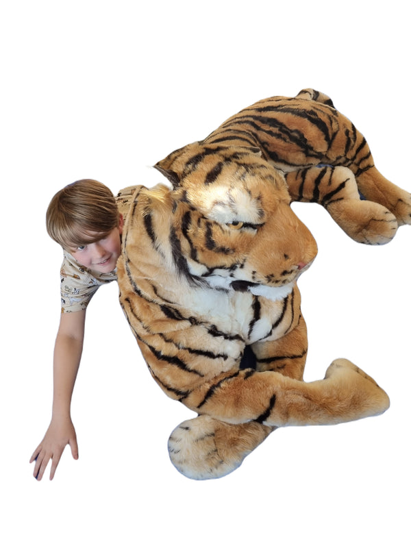 Giant Extra Large Stuffed Brown Tiger 200cm