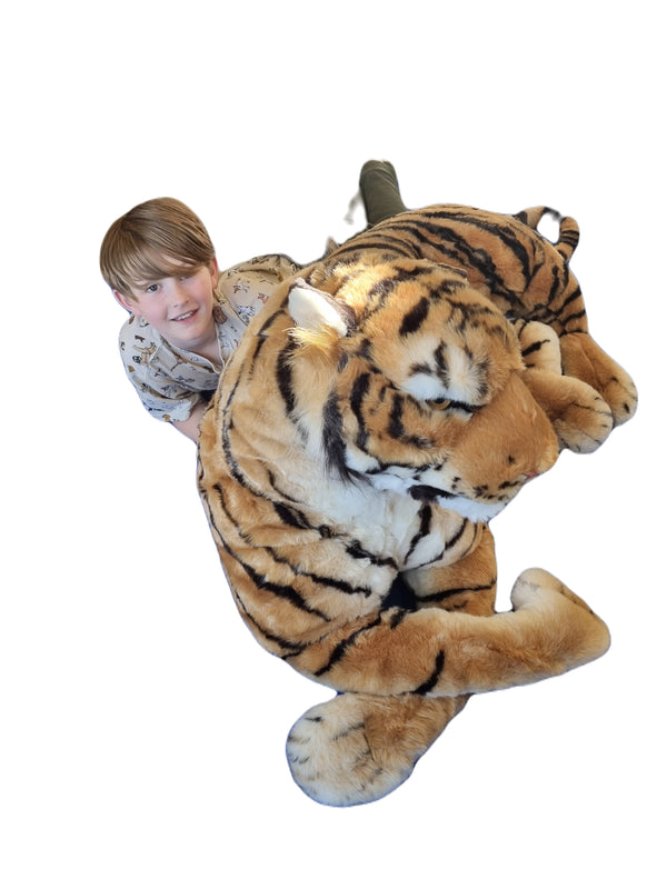 Giant Extra Large Stuffed Brown Tiger 200cm