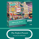 Falcon Night at the Theatre - 1000 Piece Jigsaw Puzzle for Adults | 1000 Pc Adult Jigsaws - Nostalgic, Charming Large Puzzles - Cosy Rainy Day Activity, Christmas & Birthday Gift - 68 x 49 cm-4