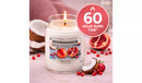  Yankee Candle Pomegranate Coconut scented candle in medium glass jar
