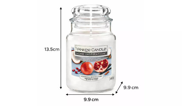  Pomegranate Coconut Yankee Candle with fresh coconut and fruity fragrance
