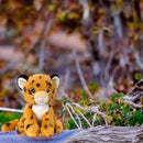 Cheetah Plush Toy Leopard - 100% Recycled Eco Soft Teddy - Keel Keeleco SE6232-3