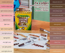 Crayola Colours of the World Washable Maxi Tip Markers – 24 Pack-6