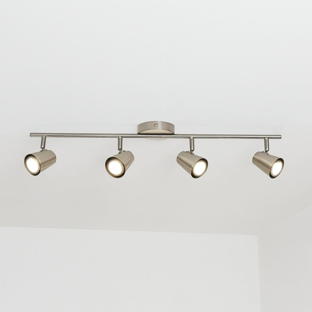 Eglo Travale LED Ceiling Spotlight Nickel Matt GU10 4x 5W Bulbs  Included