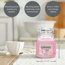 Yankee Candle Sugared Blossom scented candle in round glass jar
