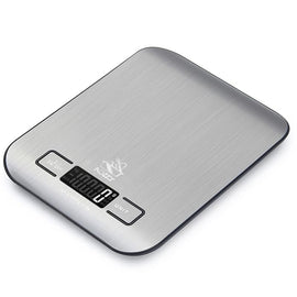 Buy silver Digital Kitchen Scales 1 gram - 5Kg (0.1 Oz - 11Lb)  Gold, Silver or Black - Batteries Included
