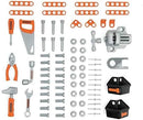 Smoby Black & Decker Kids Toy Workbench Tool Station with 71 Accessories-3