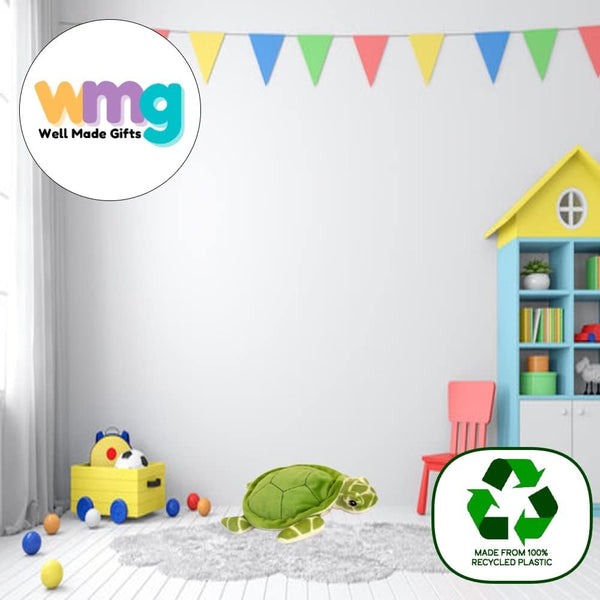 Turtle Plush Toy - 100% Recycled Eco Soft Teddy Keel Keeleco SE61409