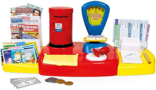 Casdon Post Office Toy with Scales Post Box Bank Notes Coins Cash Draw Stamps