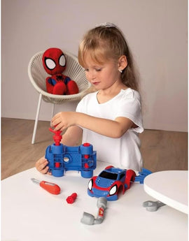 SMOBY Spiderman Tool Box for kids, Fun Build Create - 0