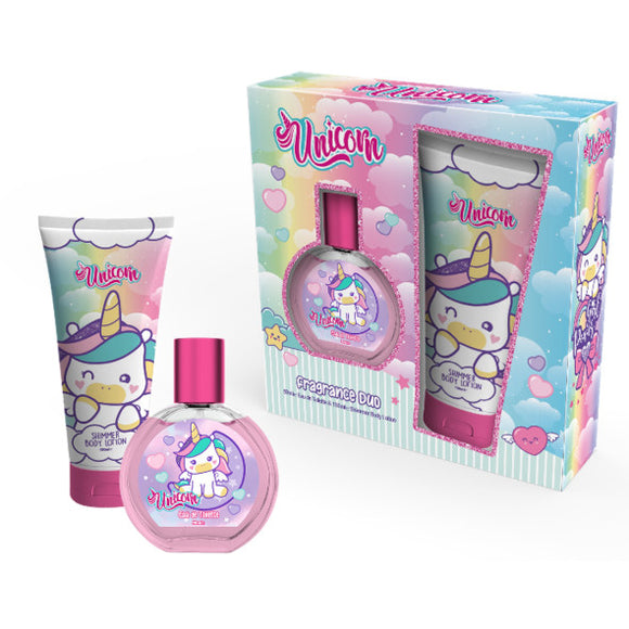 Unicorn Kids Fragrance Gift Set Eau de Toilette & Shower Gel Cute Perfume Duo