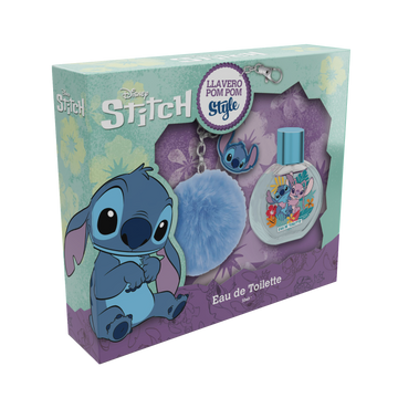 Stitch Eau de Toilette Gift Set 50ml with Pom Pom Accessory, Valentines gift