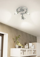 EGLO 3 bulb Spotlight - GU10-LED - Silver - Bulbs Included-2