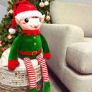 Christmas Extra Large Festive Plush - 100cm Santa, 60cm Green Elf & 50cm Gingerbread Man-10
