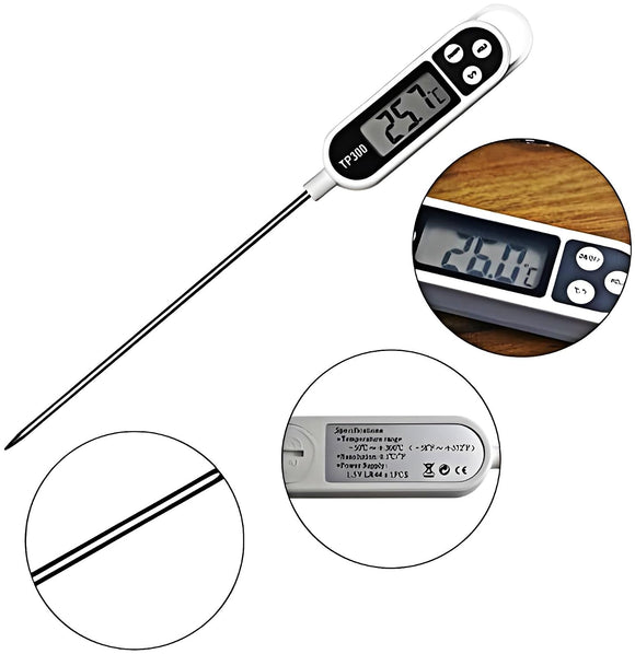 Instant Read Meat Thermometer for Cooking Grill and BBQ Griddle