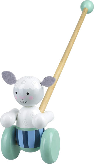 Sheep Push Along Toy - Animal Push and Pull Along Toys for 1 - 3 Year Olds, Wooden Toys  Orange Tree Toys
