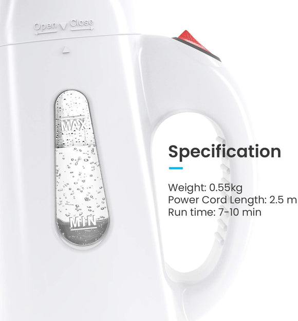 Pro Breeze® Garment Steamer 850 Watt. Compact and Portable Handheld Fabric Steamer with Ultra-Fast Heating Element and Travel Pouch