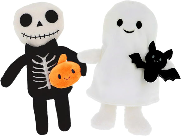 Keeleco  Halloween Pals - Skelton & Ghost Plush Toy - Missing Tag