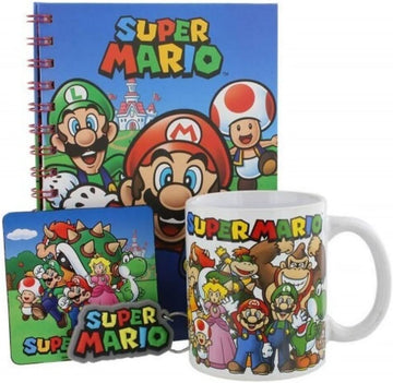  Official Super Mario 11oz white ceramic coffee mug with character artwork
