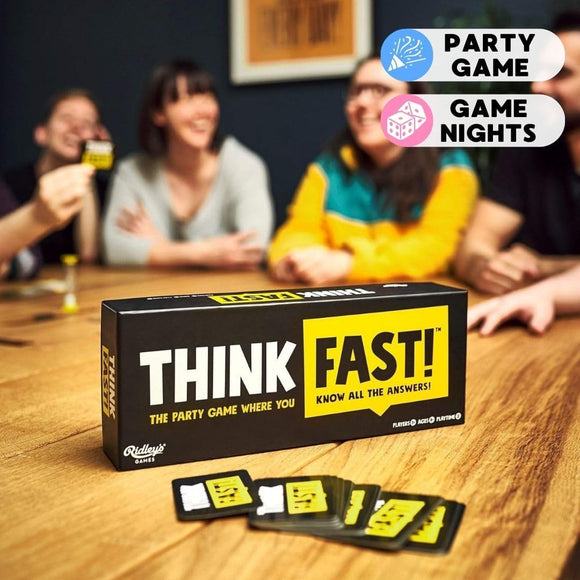  Ridley's Think Fast fast-paced trivia game for ages 8 and up
