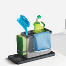 Kitchen Sink Caddy Tidy Organiser Grey Metaltex 24 x 13 x 14 cm-1