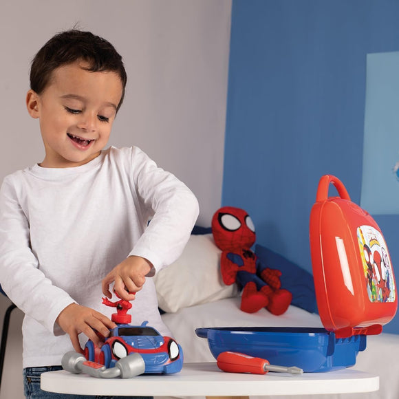SMOBY Spiderman Tool Box for kids, Fun Build Create