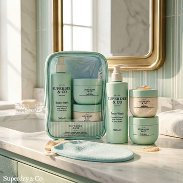  Superdry & Co body wash body scrub and body butter gift set

